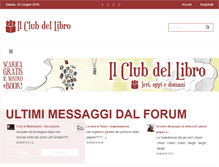 Tablet Screenshot of ilclubdellibro.it